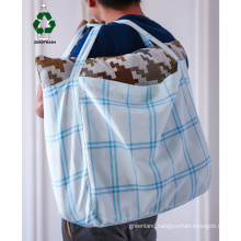 Custom recyclable reusable tote bag Rpet shopping bag super capacity recycle big huge tote bag